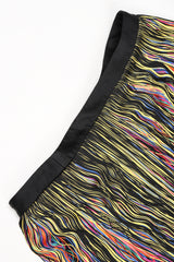 Recess Designer Consignment Vintage Christopher Kane Rainbow Fringe Shimmy Skirt Los Angeles Resale