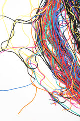 Recess Designer Consignment Vintage Christopher Kane Rainbow Fringe Shimmy Skirt Los Angeles Resale