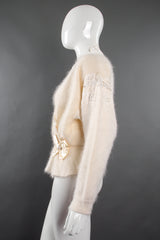 Vintage Classiques Lace Angora Sweater on Mannequin side at Recess Los Angeles