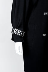 Vintage Claude Montana Hardware Cuff Bracelet Trench Coat Sleeve Detail