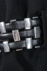 Vintage Claude Montana Hardware Cuff Bracelet Detail and wear