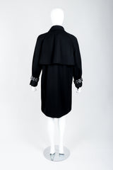 Vintage Claude Montana Hardware Cuff Bracelet Trench Coat on Mannequin back at Recess Los Angeles