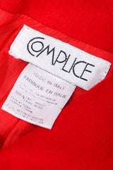 Recess Los Angeles Vintage Complice Multicolor Red Velvet Stars Hearts Patchwork Embroidery Wool Suit Jacket