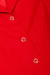 Recess Los Angeles Vintage Complice Multicolor Red Velvet Stars Hearts Patchwork Embroidery Wool Suit Jacket