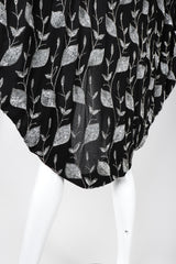 Recess Los Angeles Vintage Concetta Rafanello St Martin Silver Sequin Chiffon Batwing Jacket