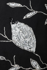 Recess Los Angeles Vintage Concetta Rafanello St Martin Silver Sequin Chiffon Batwing Jacket