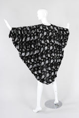 Recess Los Angeles Vintage Concetta Rafanello St Martin Silver Sequin Chiffon Batwing Jacket