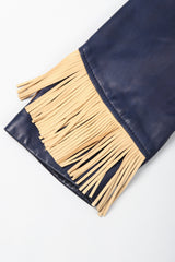 Recess Los Angeles Vintage Continental Fringed Epaulette Cavalry Leather Jacket