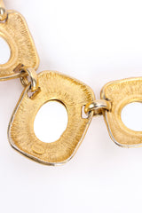 Vintage Craft Multi-Colored Gem Framed Necklace signed @ Recess LA