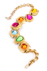 Vintage Craft Multi-Colored Gem Framed Necklace creative flat @ Recess LA