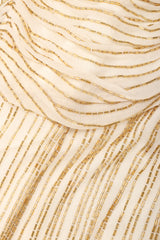 Recess Los Angeles Vintage Creative Creations Beaded Silk Elephant Collar Drop Waist Gown