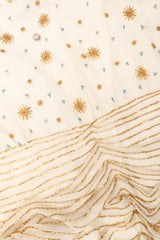 Recess Los Angeles Vintage Creative Creations Beaded Silk Elephant Collar Drop Waist Gown