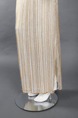 Recess Los Angeles Vintage Creative Creations Beaded Silk Elephant Collar Drop Waist Gown