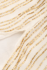 Recess Los Angeles Vintage Creative Creations Beaded Silk Elephant Collar Drop Waist Gown