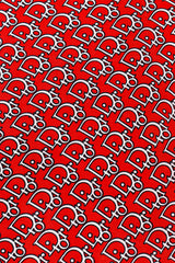 Signature logo monogram print silk scarf by Christian Dior logo print @recessla