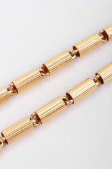 Recess Los Angeles Vintage Oscar de la Renta Art Deco Bibb Waterfall Necklace and Earring Set