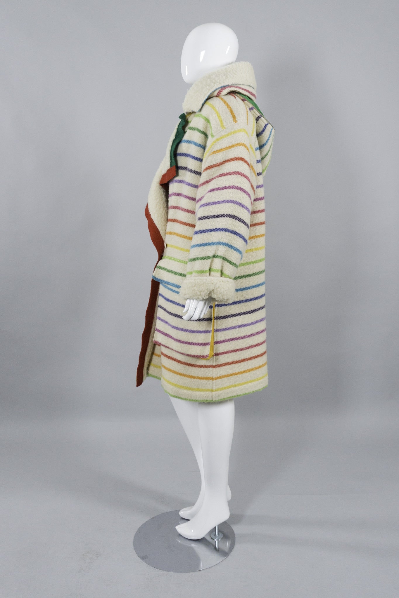 Jean Charles De Castelbajac Rainbow Coat Side