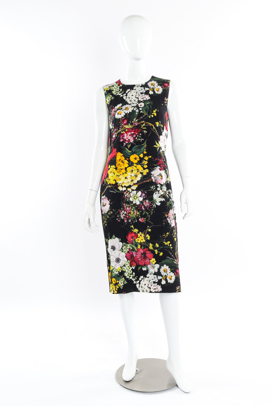 Dolce & Gabbana floral printed sheath dress on mannequin @recessla