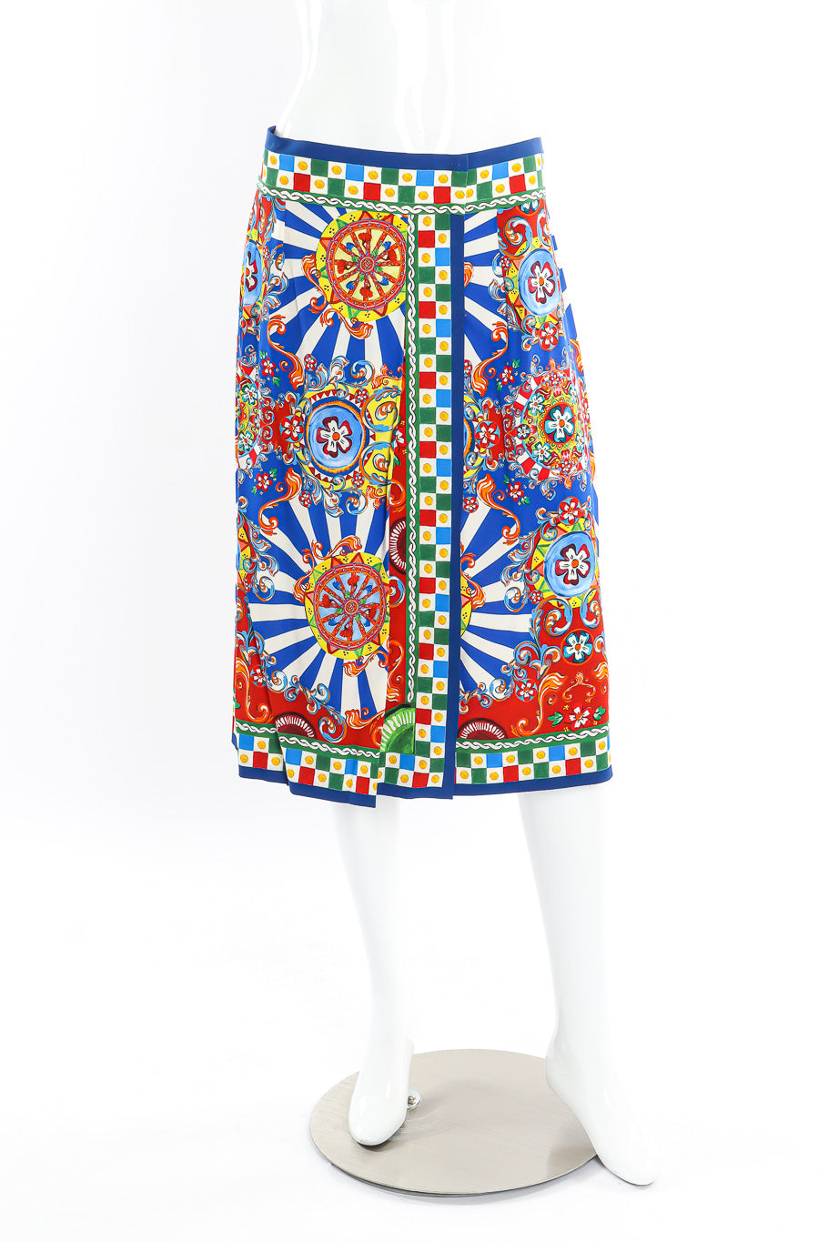 Dolce & Gabbana multicolor printed skirt on mannequin @recessla