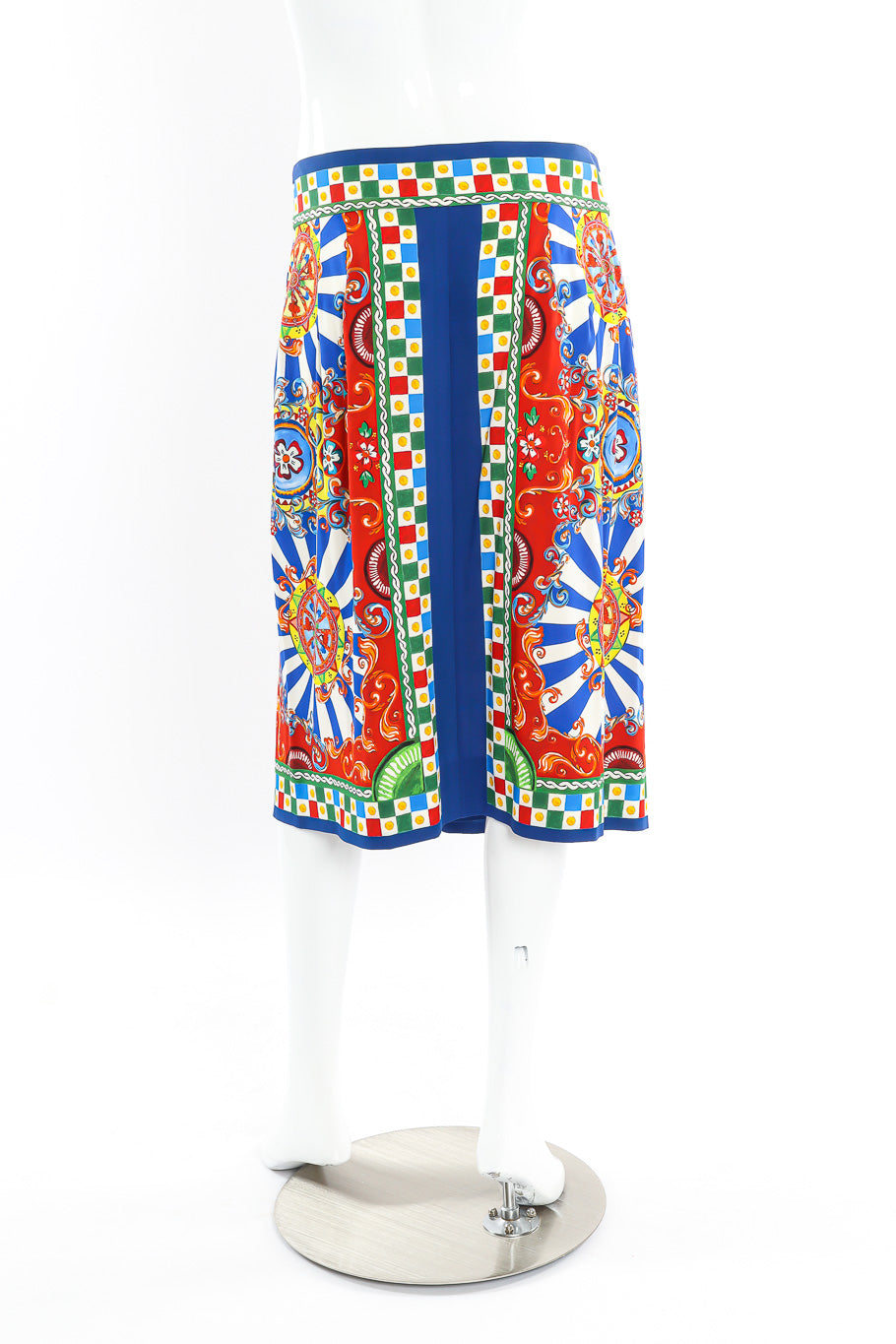 Dolce & Gabbana multicolor printed skirt on mannequin @recessla