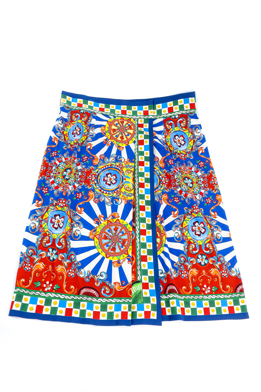 Dolce & Gabbana multicolor printed skirt designer flat-lay @recessla