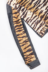 Recess Designer Consignment Vintage D&G Animal Contrast Denim Jacket Los Angeles Resale