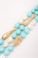 Recess Los Angeles Vintage De Mario Under The Sea Tiered Beaded Collar Choker Necklace