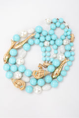Recess Los Angeles Vintage De Mario Under The Sea Tiered Beaded Collar Choker Necklace