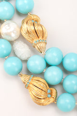 Recess Los Angeles Vintage De Mario Under The Sea Tiered Beaded Collar Choker Necklace