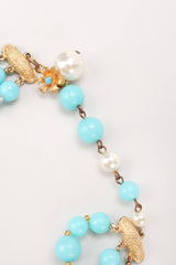 Recess Los Angeles Vintage De Mario Under The Sea Tiered Beaded Collar Choker Necklace