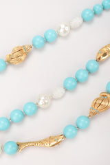 Recess Los Angeles Vintage De Mario Under The Sea Tiered Beaded Collar Choker Necklace