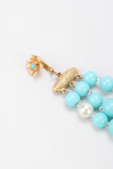 Recess Los Angeles Vintage De Mario Under The Sea Tiered Beaded Collar Choker Necklace