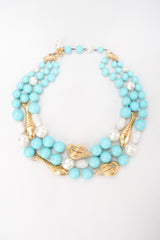 Recess Los Angeles Vintage De Mario Under The Sea Tiered Beaded Collar Choker Necklace