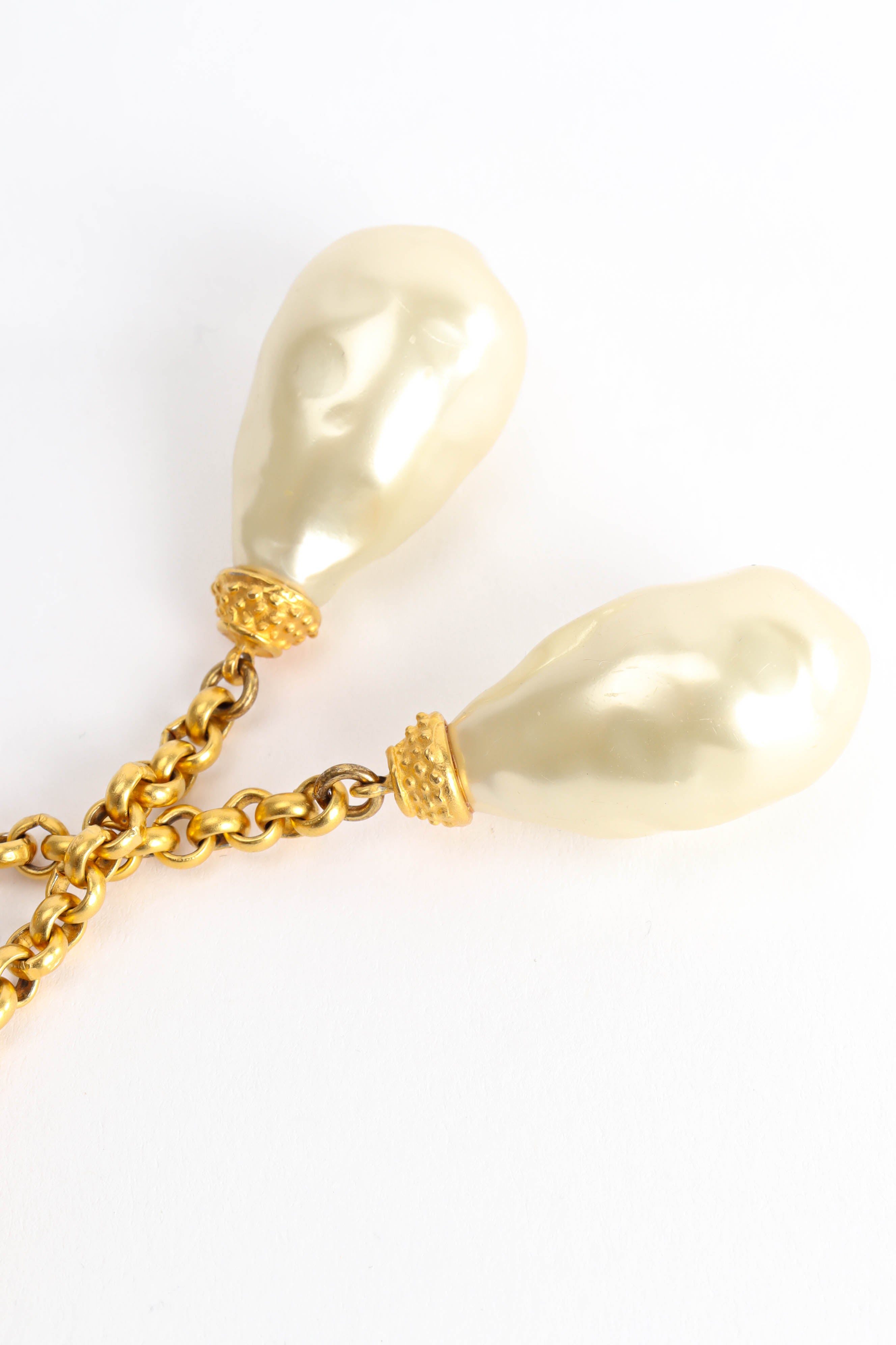 Vintage Deanna Hamro Baroque Pearl Drop Earrings pearl close @ Recess Los Angeles