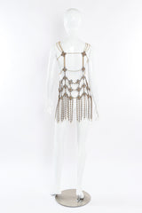 Vintage draped chain harness vest back mannequin @recessla