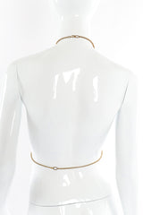 Vintage ring collar crystal draped harness mannequin back @recessla