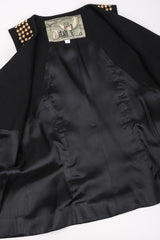 Recess Los Angeles Vintage Delah Annie Hall Tomboy Rock Gold Studded Suiting Vest