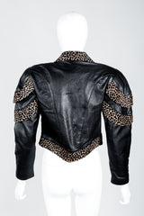 Vintage Dero Enterprises by Rocco D'Amelio Calf Hair Leather Jacket on Mannequin back at Recess