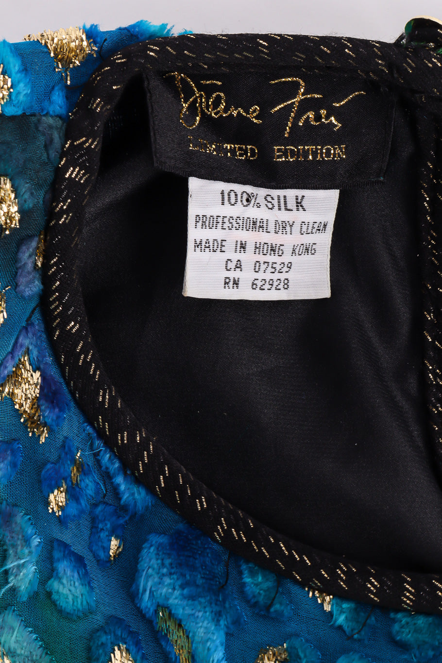 Multi-printed silk limited edition dress by Diane Freis label @recessla