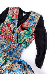 Printed silk dress by Diane Freis flat lay @recessla