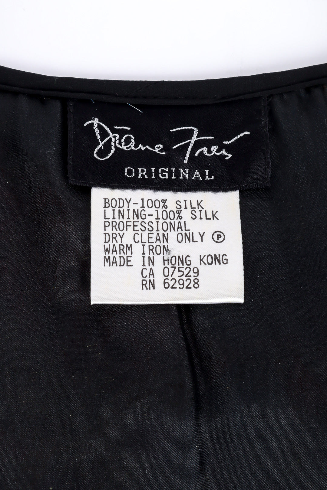 Printed silk dress by Diane Freis label @recessla
