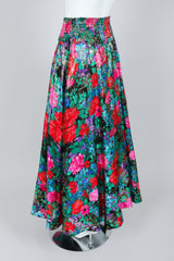 Vintage Diane Freis Metallic Floral Lamé Maxi Skirt on Mannequin, angled, at Recess Los Angeles