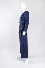 Recess Los Angeles Vintage Diane Freis Silk Damask Power Jumpsuit