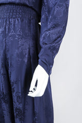 Recess Los Angeles Vintage Diane Freis Silk Damask Power Jumpsuit