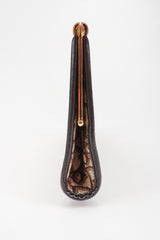 Recess Los Angeles Designer Consignment Vintage Christian Dior Monogram Logo Twill Frame Clutch Purse