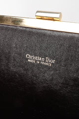 Recess Los Angeles Designer Consignment Vintage Christian Dior Monogram Logo Twill Frame Clutch Purse