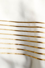 Vintage Christian Dior Ribbon Trim Top & Skirt Set skirt lame ribbon trim @ Recess Los Angeles