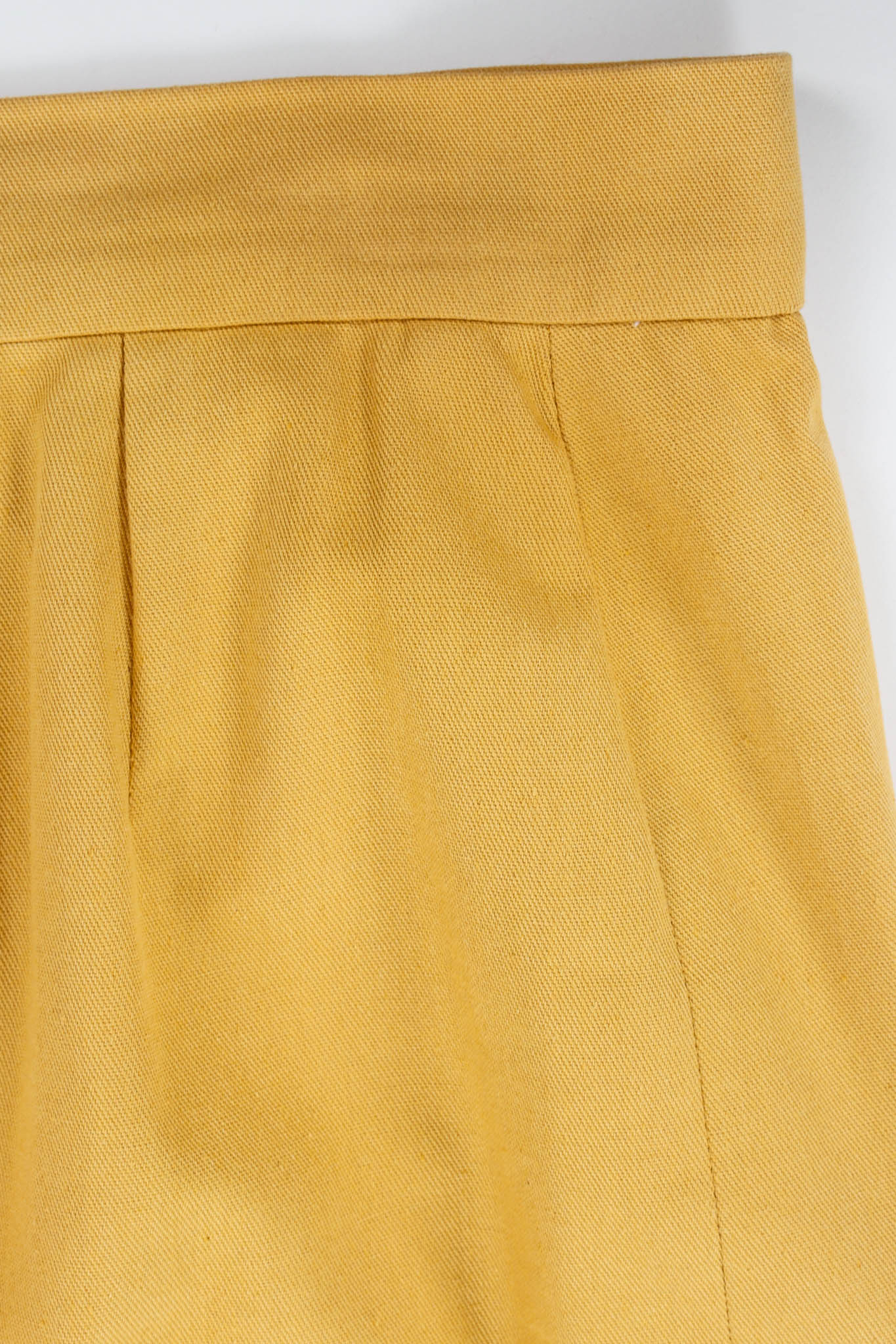 Vintage Christian Dior Golden Blazer & Skirt Suit Set skirt darts @ Recess Los Angeles
