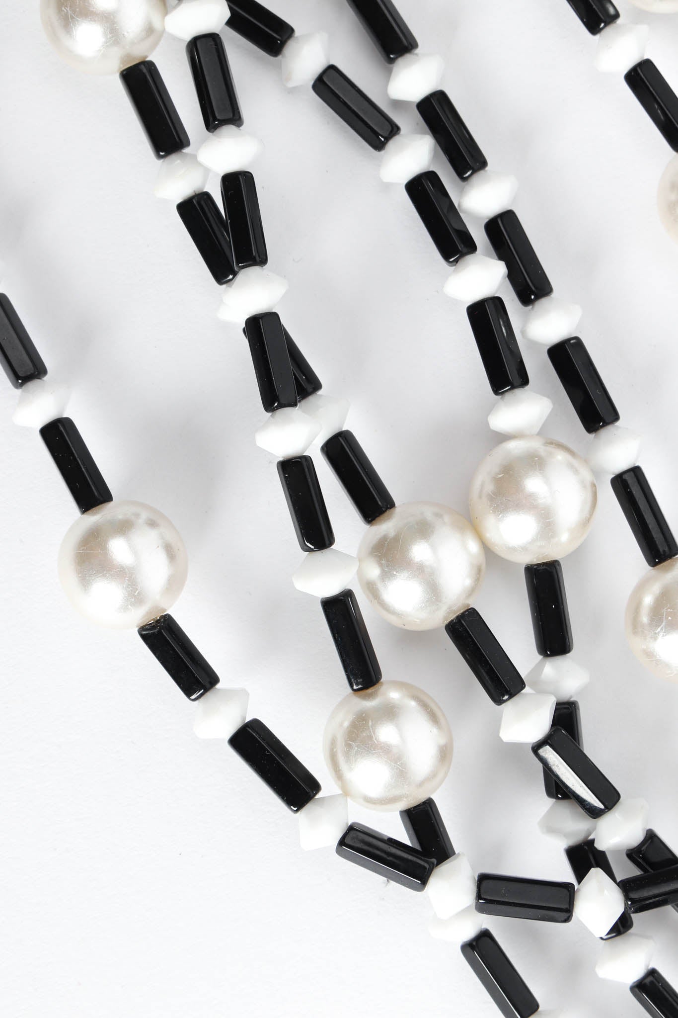 Vintage Diva Pearl Waterfall Bib Necklace beads/pearl @ Recess Los Angeles