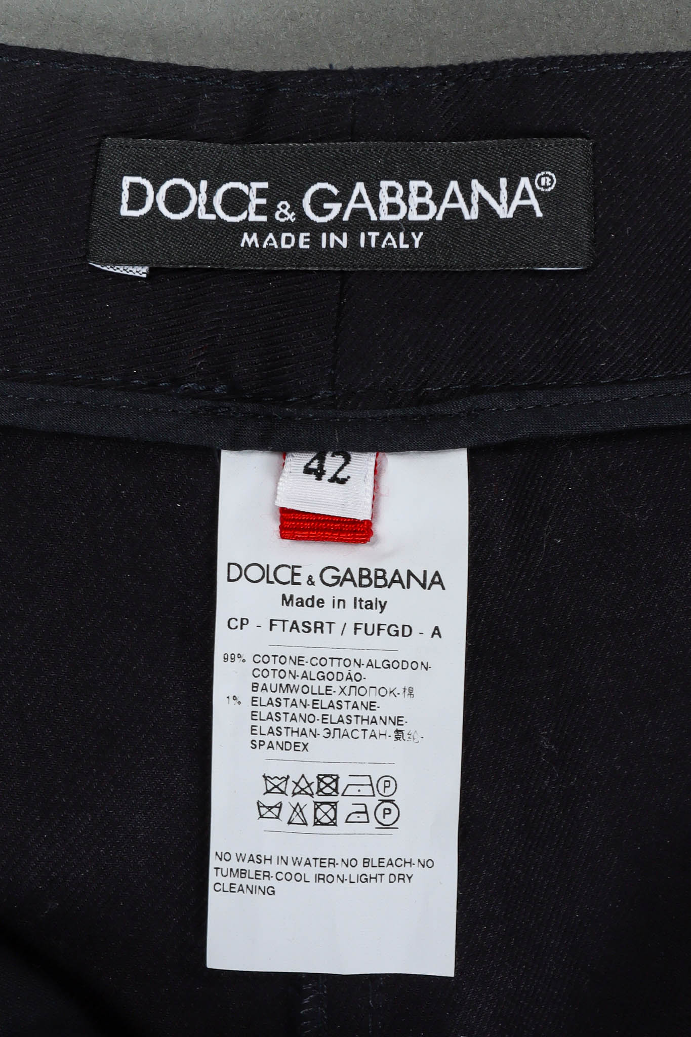 Vintage Dolce & Gabbana Anchor Sailor Culotte Pant tag/size @ Recess Los Angeles